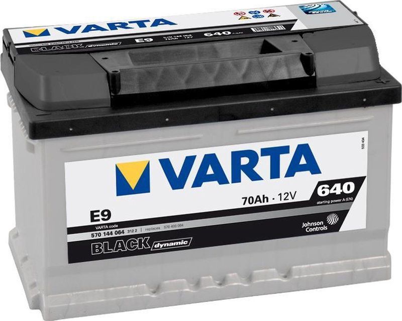 Varta - Black Dynamic - Accu - 70 Ah - Onderhoudsvrij - Voor Auto's tot 2000