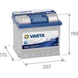 Varta - Blue Dynamic - Accu - 52 Ah - Voor Auto's met Standaarduitrusting