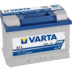 Varta - Blue Dynamic E11 - Auto-accu - 74 Ah - Hoge Prestaties - Betrouwbaar Startvermogen