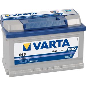 Varta - Blue Dynamic E43 - Accu - 72 Ah - Voor Auto's met Standaarduitrusting