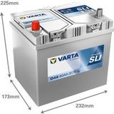 VARTA BLUE Dynamic Accu D48 12V 60Ah