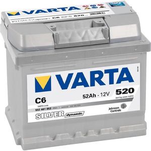 Varta - Accu Silver Dynamic C6 - 52 Ah - Recycling en Energiebesparend