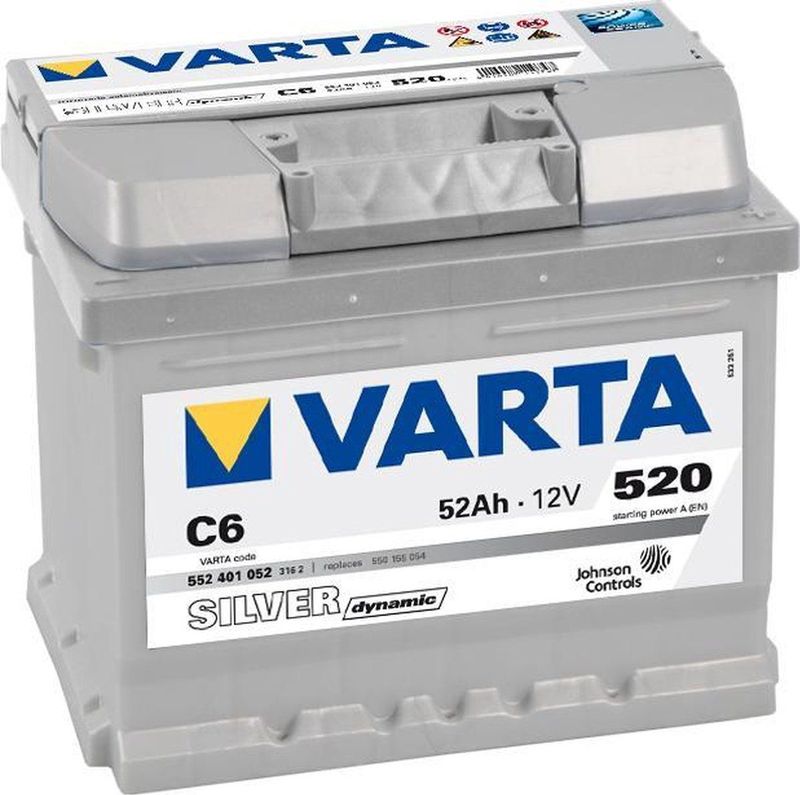 Varta - Accu Silver Dynamic C6 - 52 Ah - Recycling en Energiebesparend