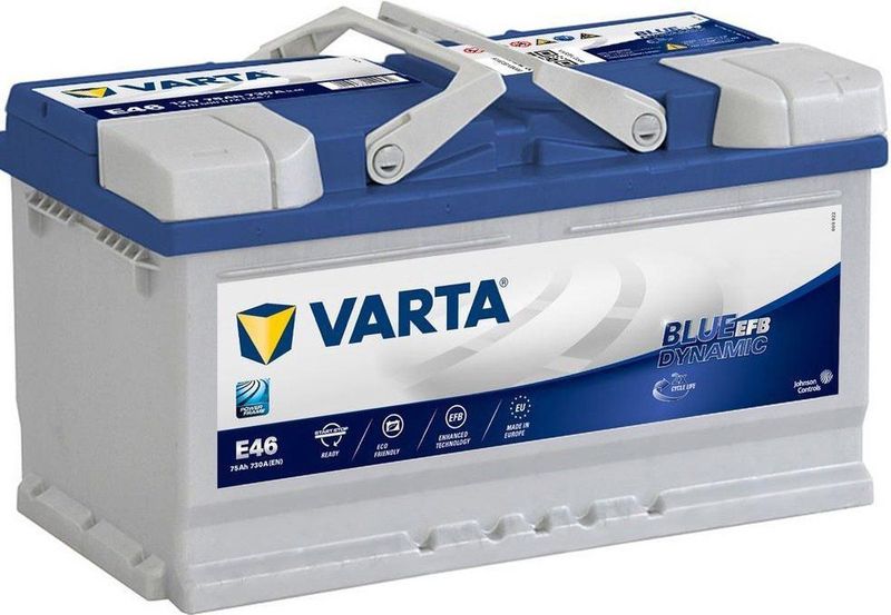 Varta - E46 Blue Dynamic - Auto-accu - 12V - 75Ah - EFB - 730 A