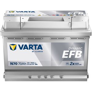 Varta - Blue Dynamic EFB - Accu - 70 Ah - Voor Start-Stop-Systemen
