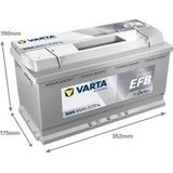 Varta - N95 - Auto-accu - Blauw - 95Ah - EFB