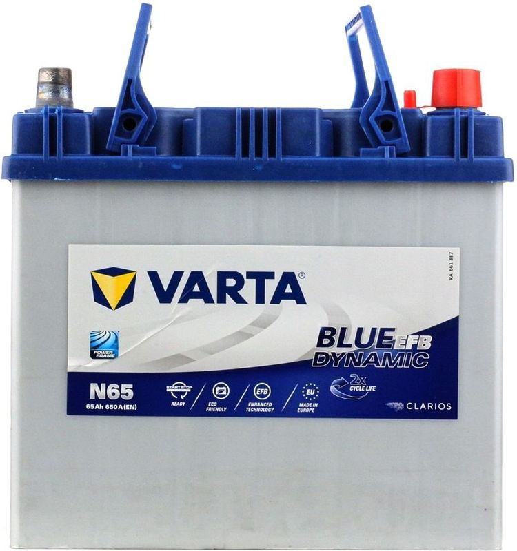 Varta - Dynamic EFB N65 - Start-stop Accu - 12V - 65Ah - 650A