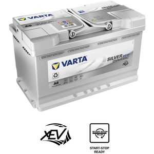 Silver Dynamic AGM XEV 580901080J382 Autobatterien, A6, 12 V 80 Ah, 800 A, ersetzt Varta F21