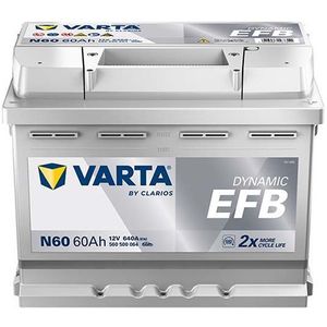 Varta - Dynamic EFB N60 / 560 500 064 - Start-stop Accu - 12V - 60Ah - 640A