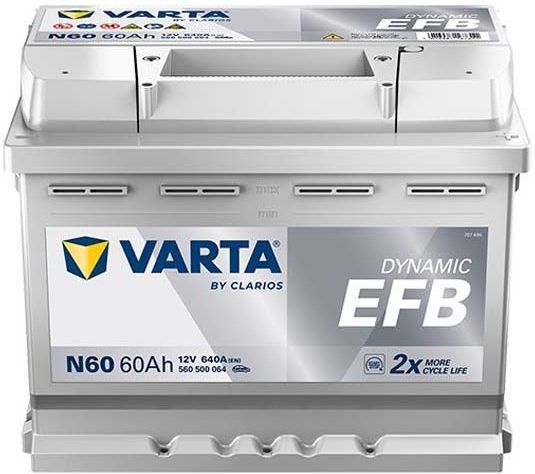 Varta - Dynamic EFB N60 / 560 500 064 - Start-stop Accu - 12V - 60Ah - 640A