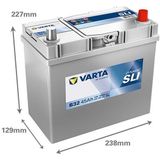 Varta - Dynamic SLI B32 - Accu - 12V - 45Ah - 330A