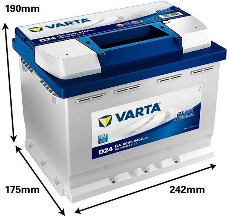 Varta - Dynamic SLI D24 - Accu - 12V - 60Ah - 540A
