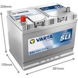 Varta - Dynamic SLI E24 - Accu - 12V - 70Ah - 630A