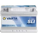 VARTA - DYNAMIC SLI - Startaccu - 12 Volt - 72 Ah - Koudstartstroom 680 A