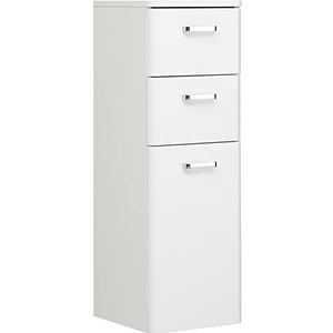 PELIPAL Quickset 359 Highboard, houten decor, hoogglans wit, 33,0 x 30,0 x 90 cm