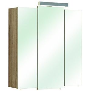 Pelipal 380 Rome spiegelkast Livorno I, houtdecor, Sanremo eiken Terra dwars reproductie, 20,0 x 68,0 x 73,0 cm