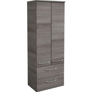 Saphir Halfhoge kast Quickset Breedte 50 cm, hoogte 136 cm, glasplateaus, deurdemper