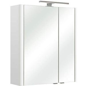 Pelipal Quickset 359 spiegelkast Bardi, houtdecoratie, wit hoogglans, 20,0 x 60,0 x 70,0 cm