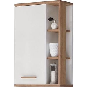 Saphir Hangend kastje Quickset 923 Breedte 50,5 cm, open kast opzij, houten handvat, deurdemper