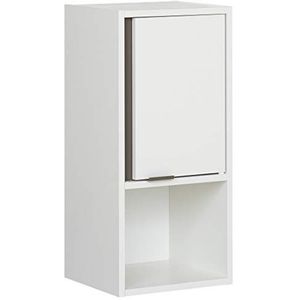 Pelipal Badkamerhangkast Quickset 337, in wit parel, 32 cm breed, badkamerwandkast met 1 deur en 1 nis