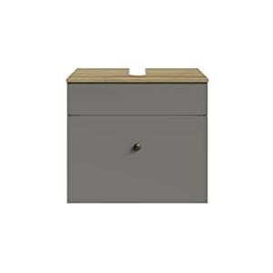 Pelipal Quickset 937 wastafelonderkast, houtmateriaal, kwartsgrijs mat, 53 x 60 x 33 cm