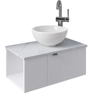 Saphir Wastafelonderkast Serie 6915 Waschschale mit Unterschrank für Gästebad, Gäste WC (3-delig)