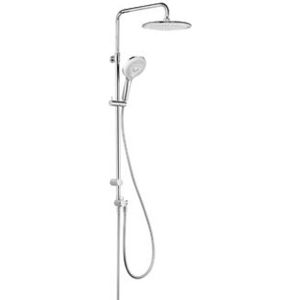 Kludi Freshline douchesysteem zonder douchekraan met hoofddouche Ø25cm en handdouche 3S met doucheslang 160cm chroom 670900500