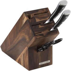 Epicurean 505-181301003 All-in-One snijplank met antislip voeten en sapgroef, hout, natuurlijk/zwart