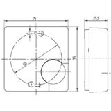 Eberle RTR-E6763 kamerthermostaat, zuiver wit