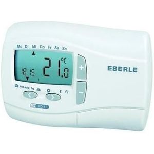 Uhrenthermostat digi 3V 16A rws Woche 10-40°C 3Jahr INSTAT+2R - weiß - Eberle