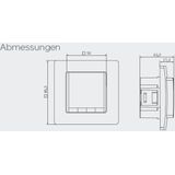 Eberle FITnp 3R Kamerthermostaat Inbouw (in muur) 5 tot 30 °C
