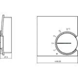 EBERLE RTR 9725 kamertemperatuurregelaar, CE6300