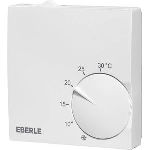 Eberle 131170551600 temperatuurregelaar extra vlak wit actief 5-30° verwarmings-/koelschakelaar