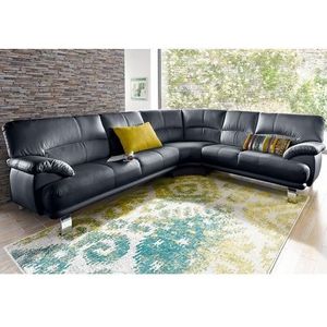 TRENDMANUFAKTUR Ecksofa »Cecilia in italienischem Design, modern und komfortabel, L-Form«, bequeme Armlehnen, mit langem Schenkel