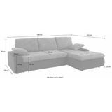 TRENDMANUFAKTUR Ecksofa "Indie, L-Form", wahlweise XL oder XXL