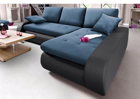 TRENDMANUFAKTUR Ecksofa »Indie, modern und bequem, Materialmix, OTTOs Choice, L-Form«, wahlweise XL oder XXL
