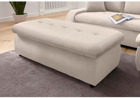TRENDMANUFAKTUR Hocker »Indie II, bequemer Bankhocker mit Staufach unter der Sitzfläche«