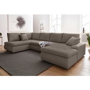 TRENDMANUFAKTUR Wohnlandschaft »Indie II, tolle Detailverarbeitung, bequem und komfortabel im Sitz«, wahlweise mit Bettfunktion, U-Form