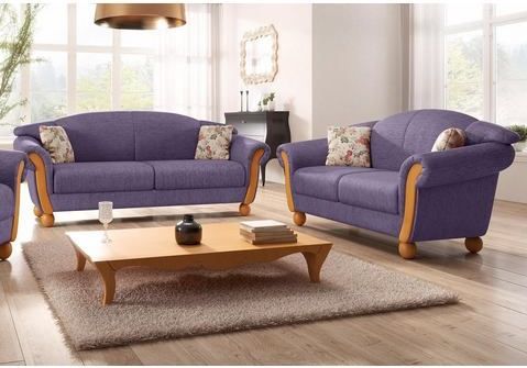 Home affaire Polstergarnitur "Milano", (2 tlg.), 2-Sitzer und 3-Sitzer
