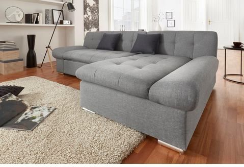 TRENDMANUFAKTUR Ecksofa »Reggae II, L-Form«, wahlweise mit Bettfunktion