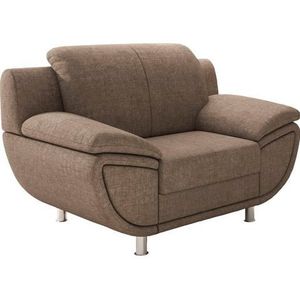 TRENDMANUFAKTUR Fauteuil Rondo, loungestoel naar keuze met comfortabele binnenvering, met extra brede armleuningen