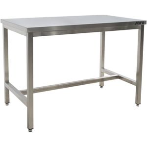 Saro Roestvrijstalen tafel, zonder onderblad - B 600 x D 600 x H 850 - SAR-600-1000