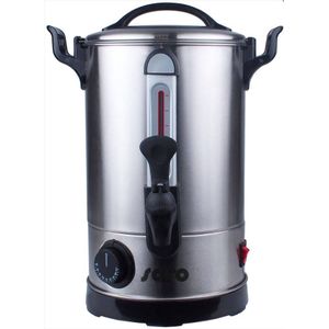 SARO glühweinkoker / heetwaterdispenser model ANCONA 5 - zilver Roestvrij staal 213-7500