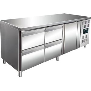 SARO Koelwerkbank incl. Ladenset met 2 x 2 lades Model KYLJA 3140 TN