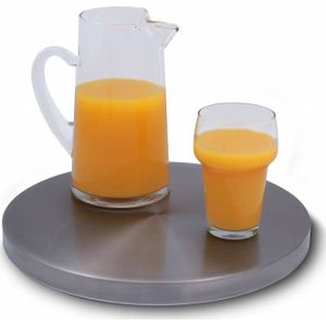 Saro koel plaat  aluminium op rubber poten, model STAY COOL, Ø 30cm , 2 jaar garantie!