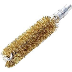 Lessmann Pijpborstel | lengte 115 mm d. 16 mm | messingdraad golvend | afzetsellengte 80 mm | 1 stuk - 500716 500716