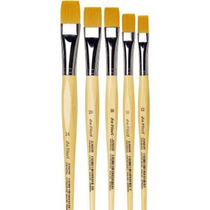 Da Vinci - Junior Serie 304 - Penseel - Korte Blank Gelakte Steel - Synthetisch Filament