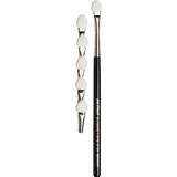 Oogschaduw Applicator - Hoogglans Zwart - Houten Handvat - Inclusief 5 Reservekoppen