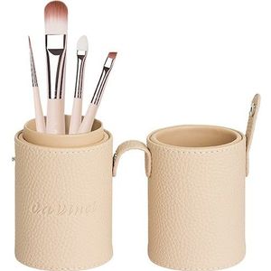 Da Vinci - Kwastenboxset - Oogschaduwkwastje 3727 + Wenkbrauwkwastje/Eyeliner 4327 + Eyeliner 4527 + Foundationkwastje 927-20 + Kwastendoosje - 1 Stk.
