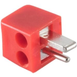 2-pin DIN Luidsprekerconnector - Schroefbaar - Rood
